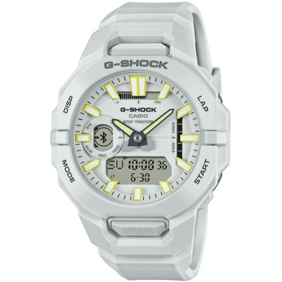 Smartwatch CASIO G-SHOCK "GBA-950", weiß (grau, grau), Smartwatches, Herren, Smartwatch, Armbanduhr, Herrenuhr, Stoppfunkt., Lifelog Funktion,Hand Moving Funk.