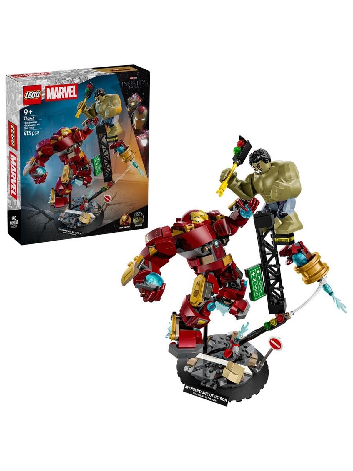 LEGO Marvel 76343 Duell der Giganten: Hulkbuster vs. Hulk