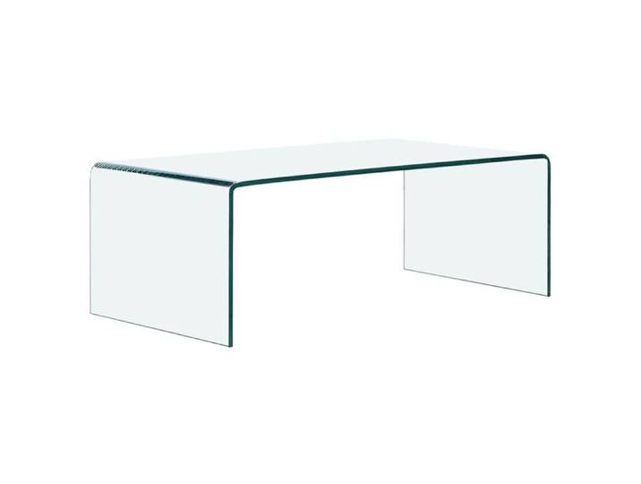 Table basse rectangulaire L. 110 cm en verre trempé - ICE Meubletmoi