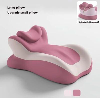 Inspired Finds Ergonomic Memory Foam Support Pillow For Neck, Back, Leg And Reading Comfort pink Upgrade