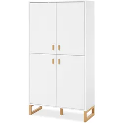 Tchibo - Badschrank mit 4 Türen - 80x35x150cm - weiß -