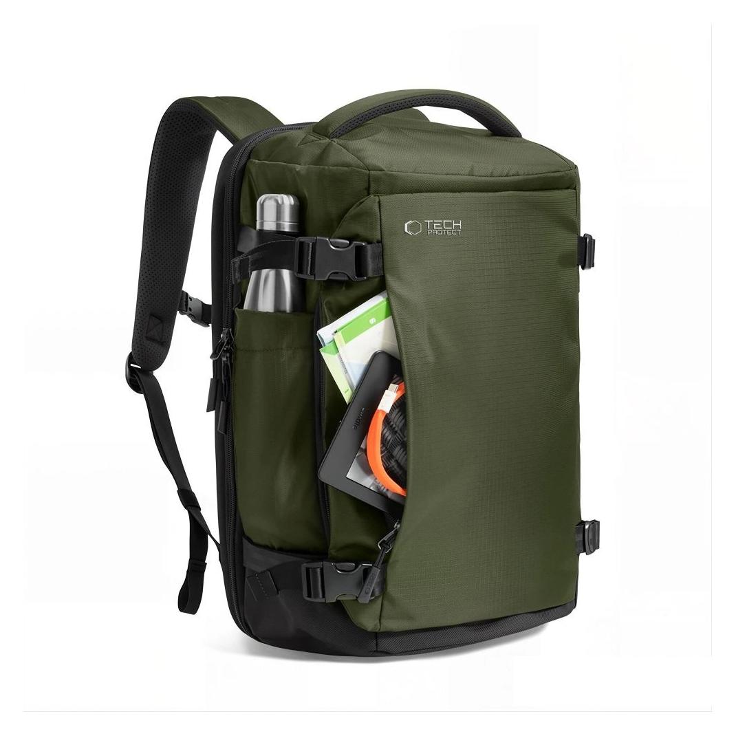 Tech-Protect DEFENDER S70 RYANAIR & WIZZAIR TRAVEL LAPTOP CABIN BACKPACK 24L 40x30x20 MILITARY GREEN (24 l) (5906302324576)