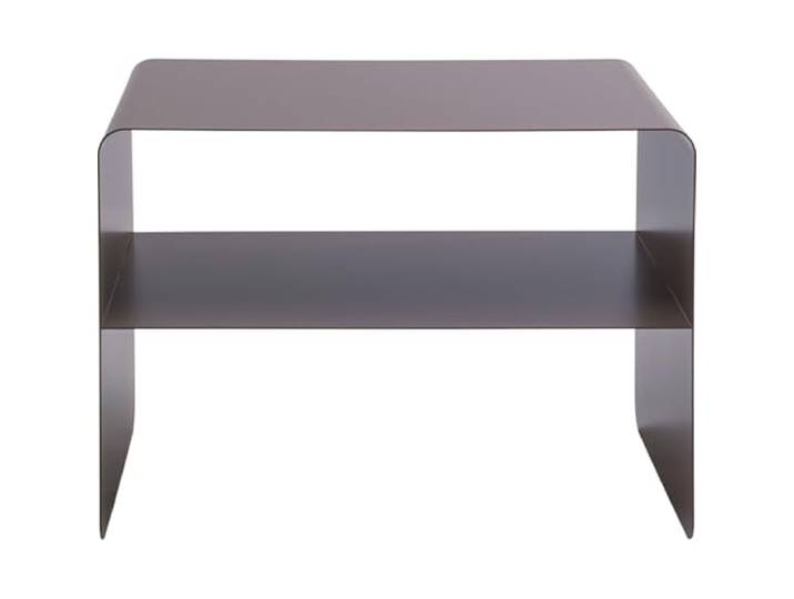 Kare Design Couchtisch Lounge S, grau, 58x37x44 cm, Beistelltisch 50 kg max. Belastbarkeit, Stahl pulverbeschichtet, modernes Design, klare Linien, pflegeleicht, fürs Wohnzimmer