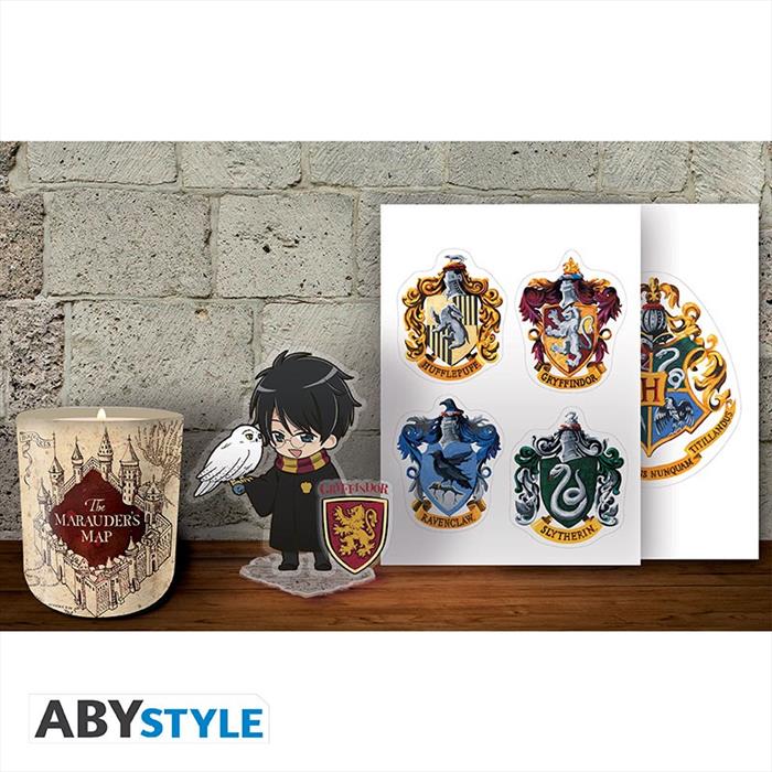 ABYSSE Harry Potter Cofanetto Candela+acryl® +adesivi-multicolore