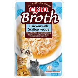 INABA CAT Ciao Hühnerbrühe mit Muscheln 40g