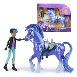 Unicorn Academy Set - Rory und Einhorn Storm mit echter Mähne und Schweif