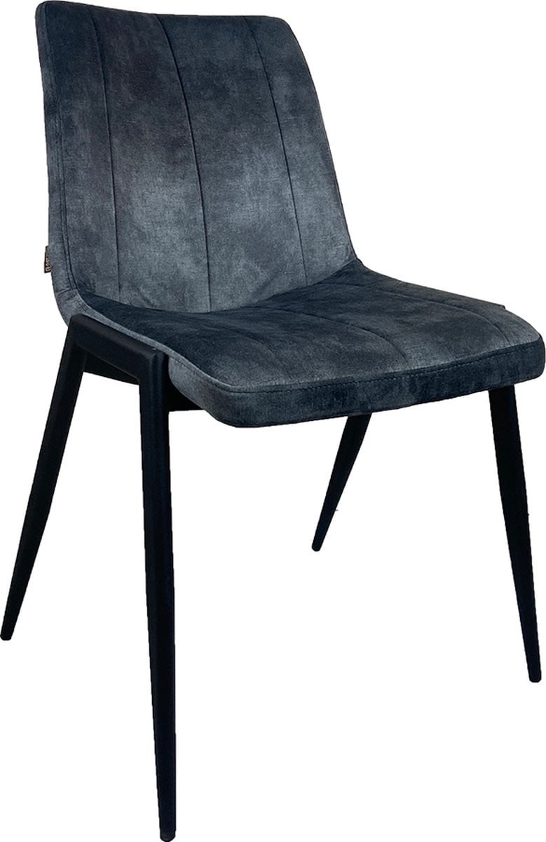 Oist Design Danilo eetkamerstoel - Vintage Velvet - Antraciet