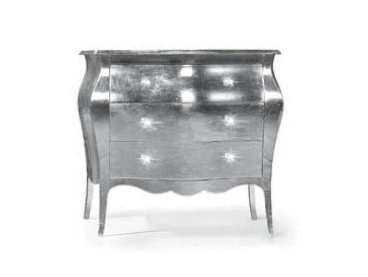JVmoebel Schubkastenkommode Silberne Holzkommode mit eleganter Verarbeitung für modernes Wohnen (1 St., Kommode), Made in Europa