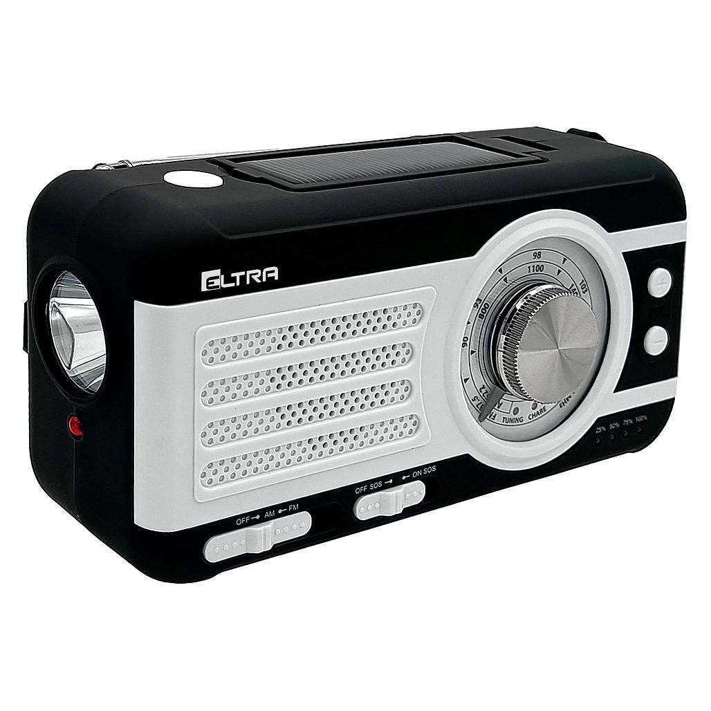 Elta Eltra Radio Safari ELTRA turystyczne z korbką i panelem fotowoltaicznym (AM, FM, MW) (5907727028612)