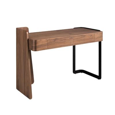 AC ANGEL CERDA Angel Cerdá Schreibtisch aus Nussbaum und schwarzem Epoxidstahl 3312C 123 x 52 x 85