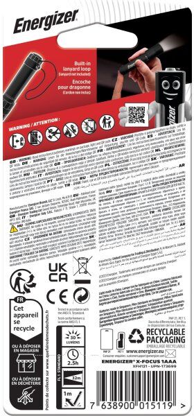 Energizer X Focus Lommelygte, 30lm