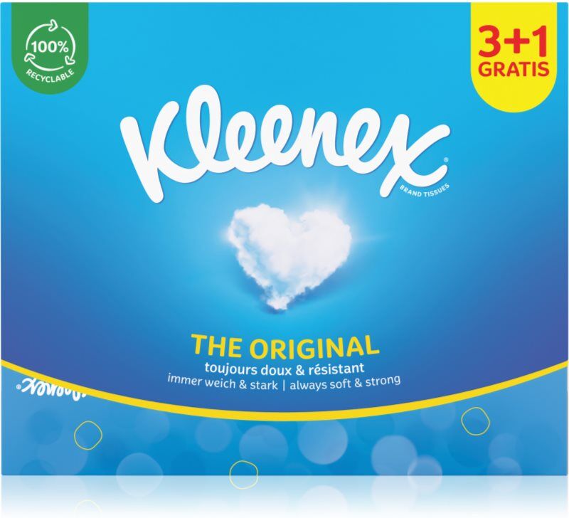 Kleenex Original Box paper tissues 3+1 72 pc