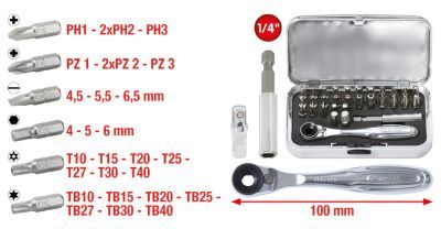 Ks Tools Set, Schraubendreher-Einsatz (Bits) 918.4600