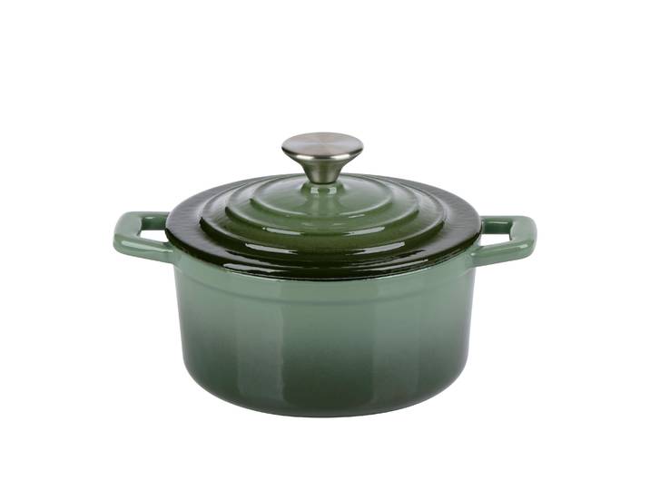 Gusseisentopf 14 cm grün