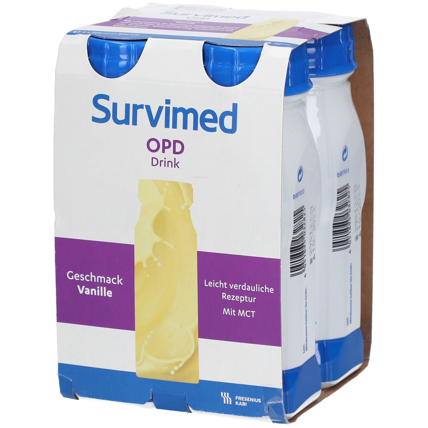 Survimed OPD Drink Vanille Trinkflasche 4x200 ml Flüssigkeit