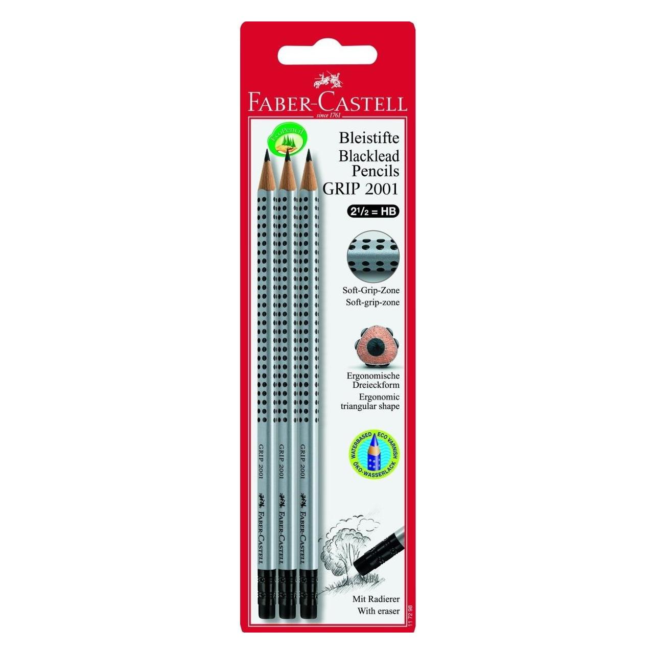 Faber-Castell Grip (HB, 3x) (117298)