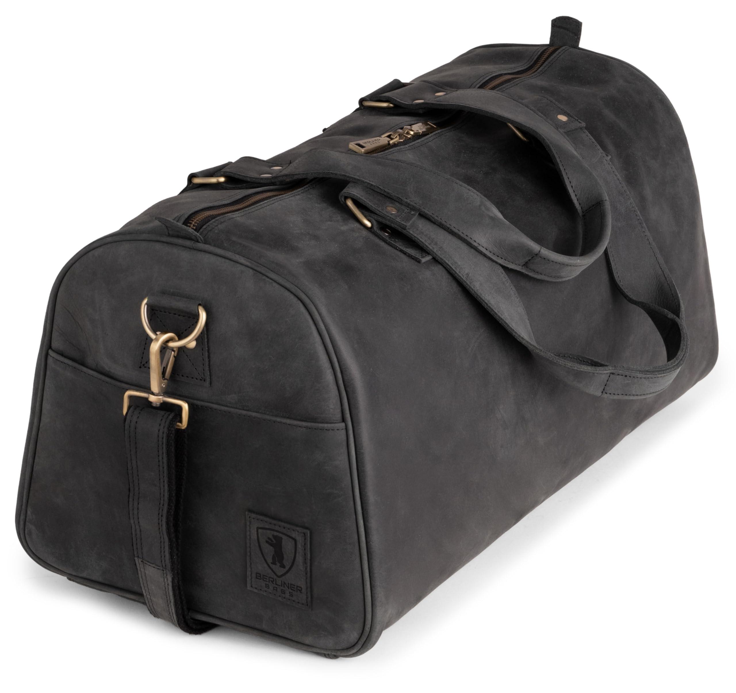 Leder Reisetasche Oslo Weekender für Reisen und Fitness