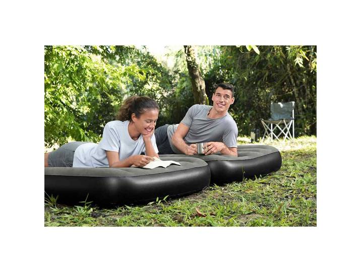 Bestway 3-in-1 Luftbett Schwarz und Grau 188x99x25 cm