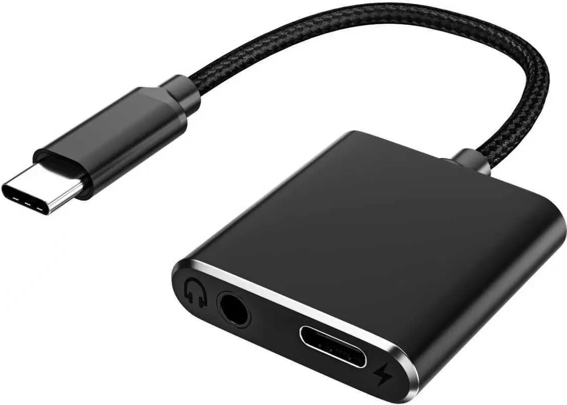 INF 2-in-1 Multifunktionaler USB-C Adapter: Audio & 27W Laden