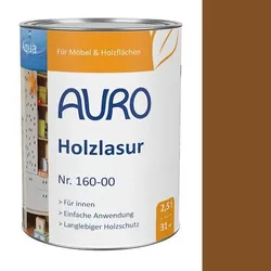 Auro Holzlasur Aqua 160 umbra - 2,5 l Dose