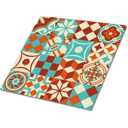 FLIESENAUFKLEBER 9 Stück 30x30 cm selbstklebend Traditionelles Mosaik