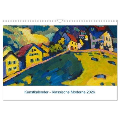 Klassische Moderne 2026 - Mit Kunst durchs Jahr (Wandkalender 2026 DIN A3 quer), CALVENDO Monatskalender