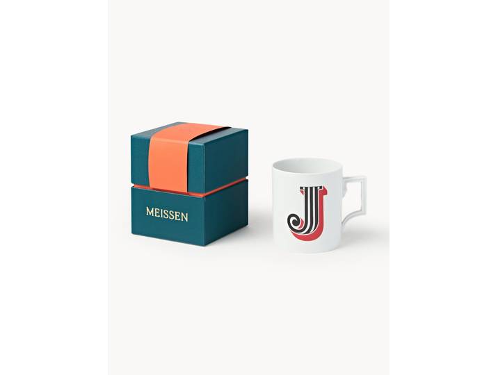 Westwing x MEISSEN, Mug artisanal avec motif décoratif Initials