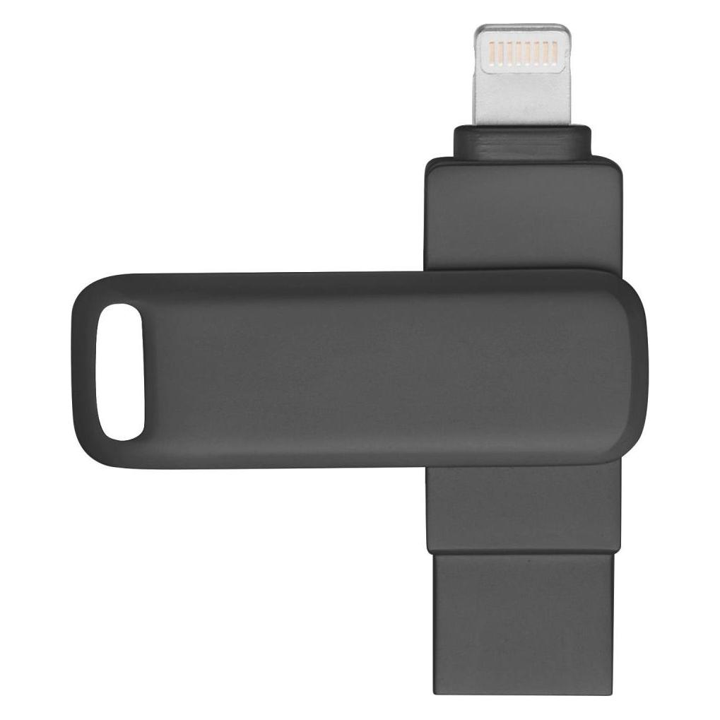 PowerGuard Needy 2-in-1 Lightning 128 GB FlashDrive USB 3.0 OTG Adapter (USB-A, Lightning) (00035084)