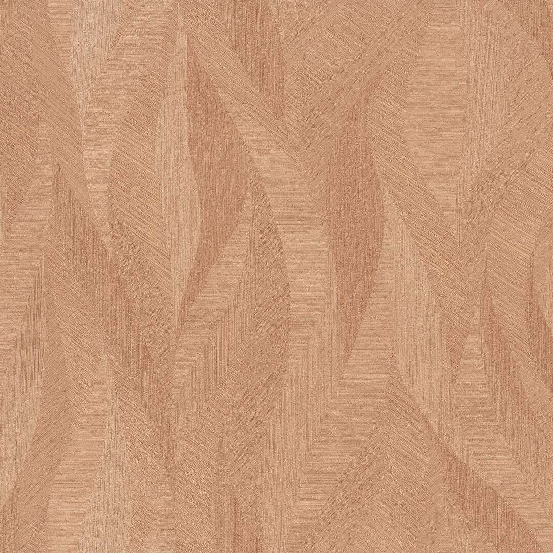 Brayden Studio Evelina 10.05m x 70cm Textured Matte Finish Wallpaper Roll Orange 1,005cm L