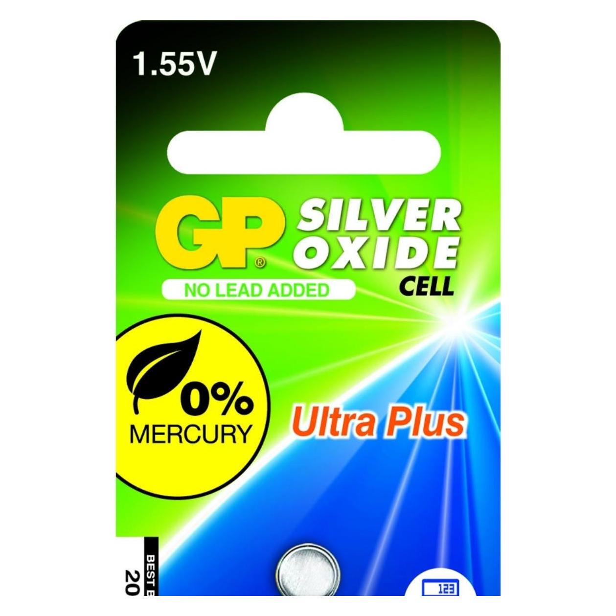 GP Batteries Silver Oxide Cell 392 Einwegbatterie SR41 Siler-Oxid (S) (1 Stk., LR41, 42 mAh) (040UP392C1)