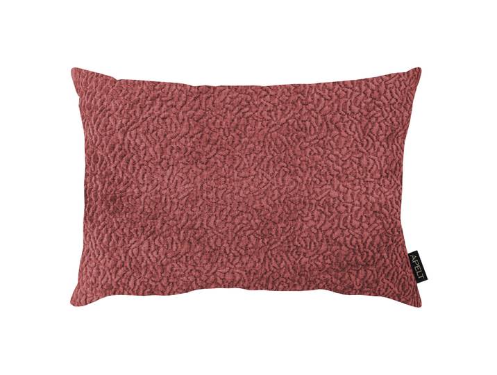 Coussin décoratif Toulouse Rouge/Rose vieilli 35 x 45cm Gamme chenille