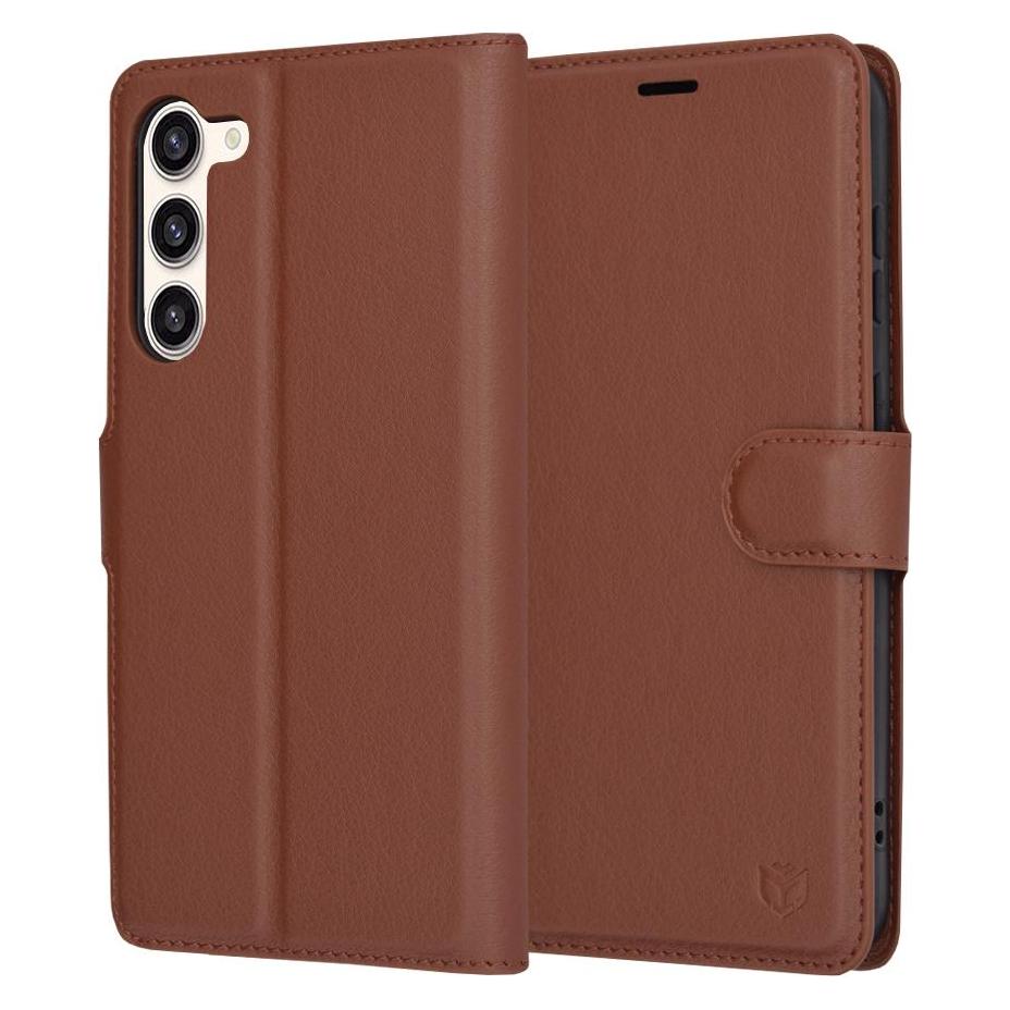 Techsuit - Leather Folio - Samsung Galaxy S23 Plus - Brown (Samsung Galaxy S23+) (56348091)