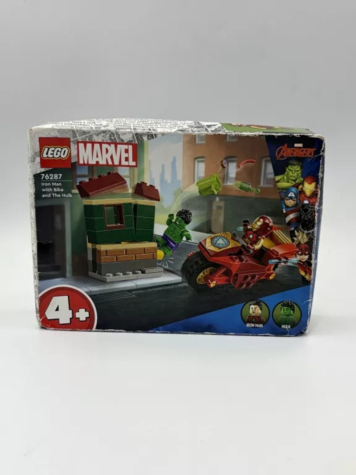 LEGO Marvel Iron Man met motor en Hulk speelset met minifiguren 76287