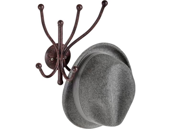 Garderobenhaken AMBIENTE HAUS, braun, B:20cm H:25cm T:12cm, Eisen, Garderobenhalter, Garderobenhaken