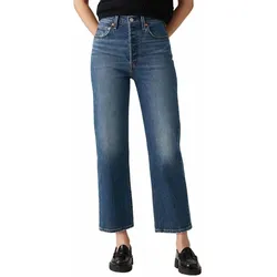 Levi’s Ribcage Jeans in blauer Waschung mit hohem Bund-W26 / L31