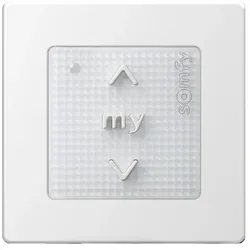 Somfy 1810880 Smoove Origin RTS Pure inkl. Smoove Rahmen Pure - 1-Kanal-Funkwandsender, weiß