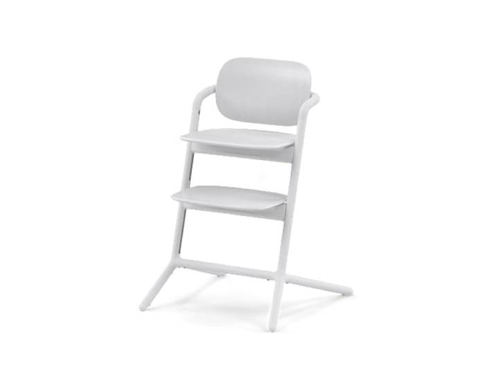 CYBEX Gold LEMO Hochstuhl, Mitwachsend von 3-99 Jahre, All White Mitwachsend von 3 bis 99 Jahre, ab Geburt durch separate Aufsätze, ergonomische Sitzposition, Einhand-Verstellsystem