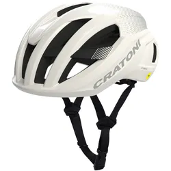 Cratoni C-Zero MIPS Fahrradhelm weiß glänzend-matt Größe M/L 56-58 cm robust sicher komfortabel aerodynamisch leicht