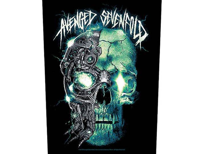 Avenged Sevenfold Grote rugpatch Mechanical Skull Multicolours