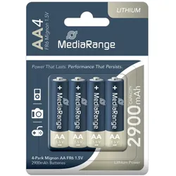 MediaRange Batterien 'Mignon AA | FR6', 1,5V, 4 Stück