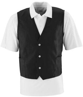 Augusta Sportswear 2145 Vest in Black size XL   Cotton/Polyester Blend