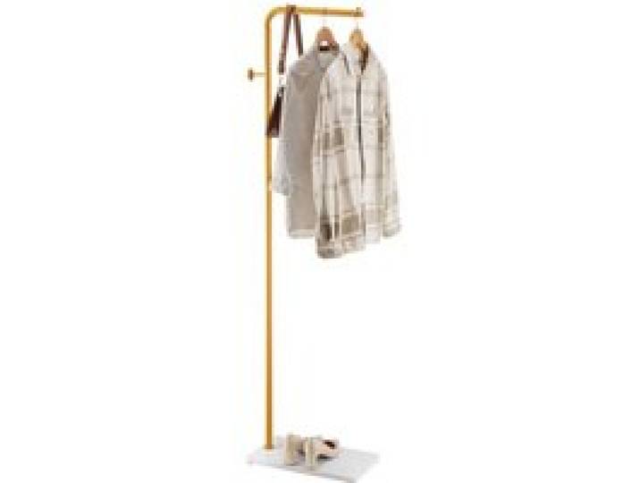 VEVOR Garderobenständer, 450 x 250 x 1700 mm, Kleiderständer mit Quarzsteinsockel und 3 runden Haken, Jackenständer für Eingangsbereich, Wohnzimmer, Haltestange für Mäntel, Hüte, Taschen