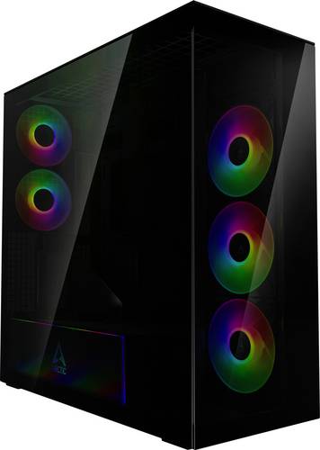 Arctic Xtender Midi-Tower PC-Gehäuse, Gaming-Gehäuse Schwarz