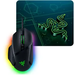 Razer Basilisk V3 + Goliathus Mobile Gaming Bundle - Individuell anpassbare ergonomische Gaming-Maus mit Razer™ Chroma RGB