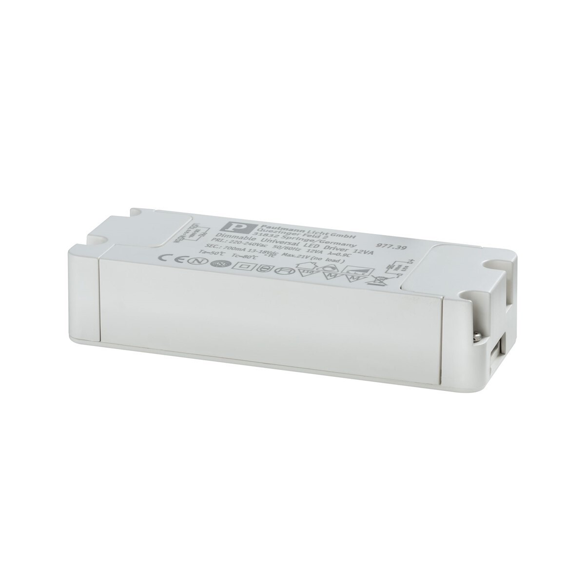Paulmann LED-transformator, constante stroom, 700mA, 12W, dimbaar, wit