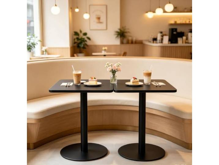 Sofa-Beistelltisch für Milk Tea Shop Café Restaurant Esstisch, quadratisch Bartisch, 48/60/70 cm, quadratisch, Thekenhöhe, Bistro-Pub-Tisch für drinnen und draußen(70x70x73cm)