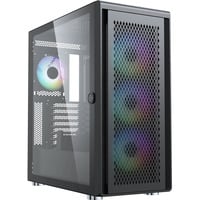 Air 100 , Tower-Gehäuse schwarz, Tempered Glass