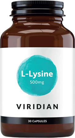 Viridian L Lysine 500 mg 30 Capsules