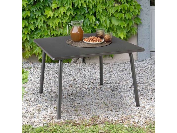 Lafuma Vence Loungetisch 59x59cm Stahl
