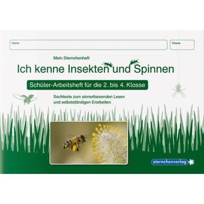 Ich kenne Insekten und Spinnen - Schülerarbeitsheft für die 2. bis 4. Klasse, Taschenbuch von Sternchenverlag GmbH,Katrin Langhans, Sternchenverlag,